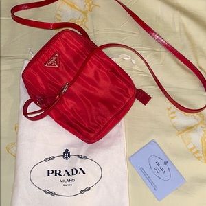 Vintage Prada nylon adjustable cross body/wallet